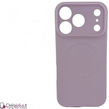 Guminis dėklas su magsafe - šviesiai violetinis (Apple Iphone 17 Pro Max/18 Pro Max)